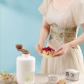 Máy bào đá tuyết, Máy xay đá bào bằng tay, Máy nghiền đá mini, Dụng cụ xay bào đá thông minh tiện dụng, máy bào đá mini với lưỡi bào bằng thép không gỉ độ bền cao, tiết kiệm sức lực. 