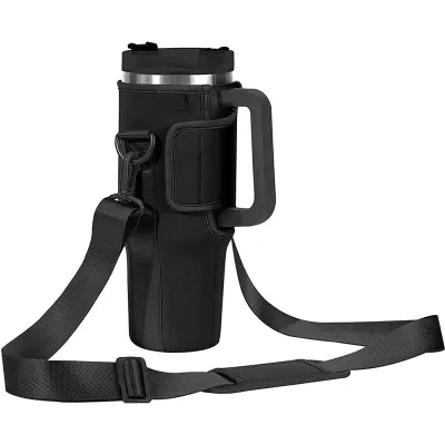 MLADEN Water Bottle Carrier Bag Compatible with 40oz Water Bottle Holder with Adjustable Shoulder Strap for Travelling Camping