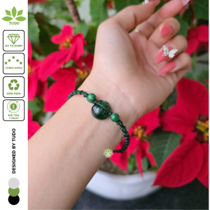 Q2480 Vòng túi tiền Cẩm Thạch Sơn Thủy tết handmade ko kén mệnh - Phong Thủy TUDO