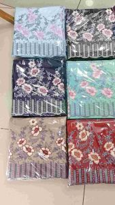 bakal baju - bahan stelan bordir mawar Suji khas minang