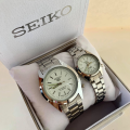 Seiko 5 21 Jewels Hand Movement All Gold Stainless Steel Watch Watch for men(Silver). 