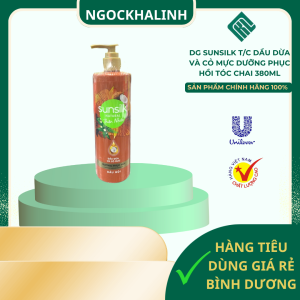 Dầu gội Sunsilk tinh dầu dừa và Cỏ mực dưỡng phục hồi tóc chai 380ml