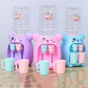 Kawaii Stuff Miniature Dispenser Water Mini Drinking Fountain Rabbit Drink Water Simulation Device Kitchen Toy for Kids Girls 2 6 Years