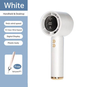 🔥พร้อมส่ง🔥turbo fan พัดลม พกพา ชาร์จ usb พัดลมมือถือ 5000mA ปรับความเร็วได้ 100 ระดับ จอแสดงผล LED