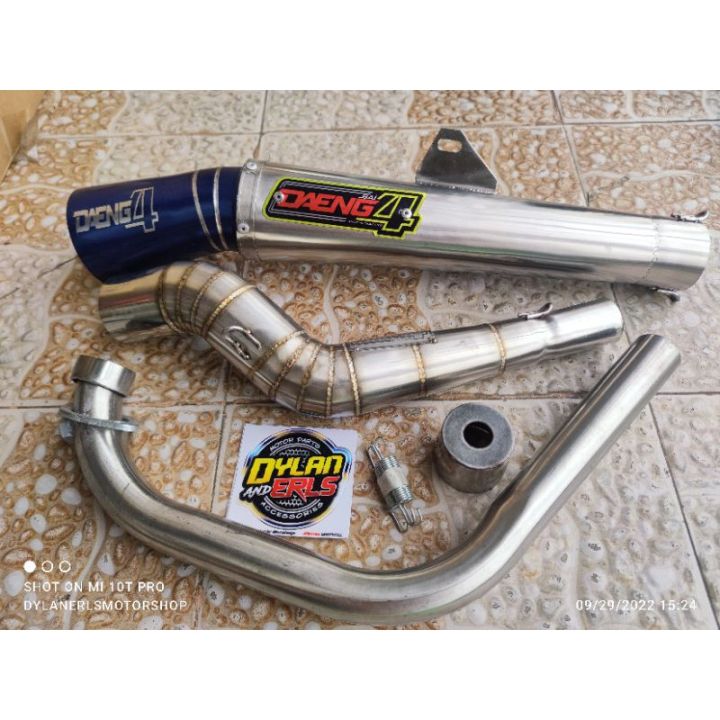 DAENG SAI4 OPEN PIPE WITH SILENCER FOR RAIDER 150 CARB / FI XRM 125 ...