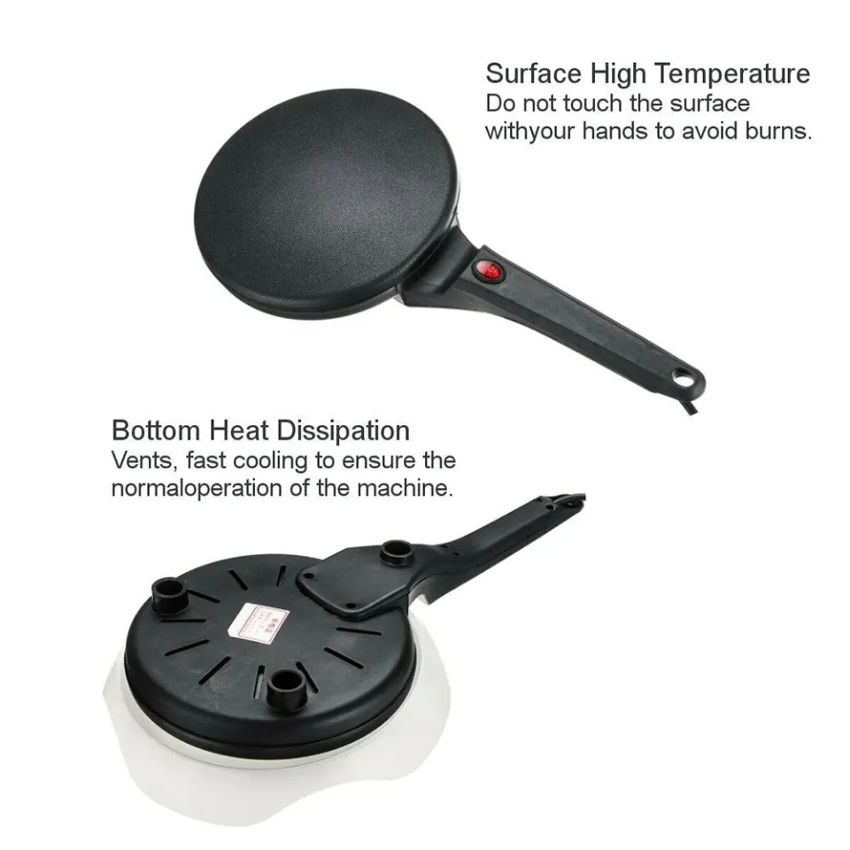 ShoppyFindz Pancake Maker Crepe Maker Non Stick Coating Round