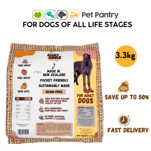 Grain Free Kooky Kibble Dry Dog Food 3.3kg New Zealand Made for All Life Stages