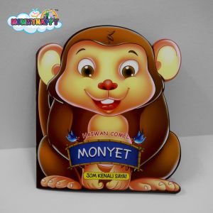 Buku Cerita Haiwan Comel Untuk Kanak-kanak Taska Tadika Prasekolah - Shape Book Bedtime Story For Kids