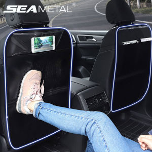 Tempat duduk kereta belakang Anti Kick Pad pelindung kalis air mudah bersih Mat dengan Pocket penyimpanan