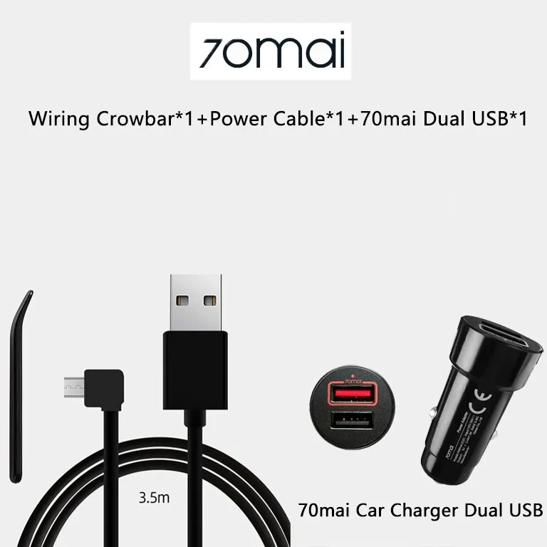 70mai Charging Cable for 70mai 4K A800S 70mai A500S 70mai 1S D06