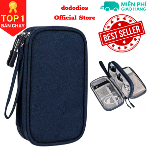 [Loại cao cấp - Màu Xanh] Túi Đựng Phụ Kiện Công Nghệ Có Quai Cầm Chống Nước Tui Đựng Phụ Kiện Công Nghệ - Hàng Chính Hãng dododios