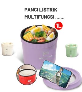 RS  Panci Listrik Serbaguna 1L / Electric Cooking Pot / Panci Listrik Multifungsi