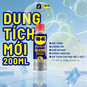 Chai Xịt Dầu Bôi Trơn Bảo Dưỡng Silicon WD 40 Silicone Chính Hãng Bảo Dưỡng Gioăng Cao Su Lốp Xe 360ml