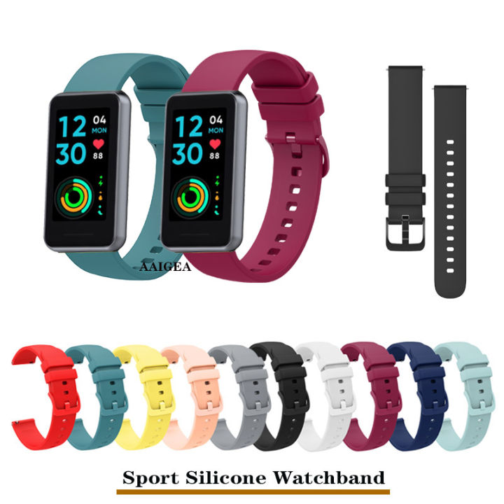 18mm Watchband Sports Silicone Strap Band For Realme band 2 | Lazada PH