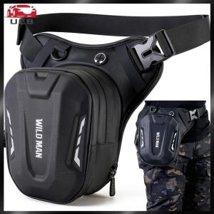 [UEB AUTO]Motorcycle Bag Motorcycle Drop Leg Side Bag Hard Shell Outdoor Casual Waist Bag Waterproof Utility Leg Bag for Men Women