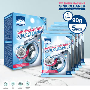 【Agate Design】5PCS/BOX Washing Machine Cleaner Deodorizing Sterilizing Removing Mites Cleaner Pencuci Mesin Basuh 洗衣机清洁剂