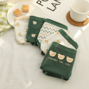 (เซ็ต 5 ชิ้น) กางเกงในหญิงผ้าเกาหลี างเกงในผู้หญิงระบายอากาศ คุณภาพดี #35