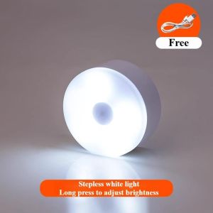 USB Rechargeable LED Night Light - Stick-on Wireless 3-Color Adjustable