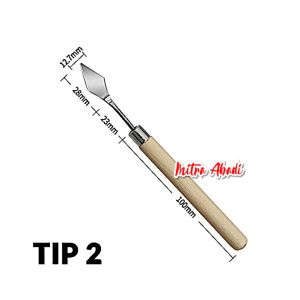 Pisau Palet / Pallete Lukis - Scraper Spatula Dekorasi Kue