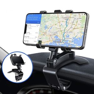 NEW Dashboard Car Phone Holder 360º Rotation Universal Cell Phone Car Clip Mount Stand 360 Degree Car Navigation Bracket