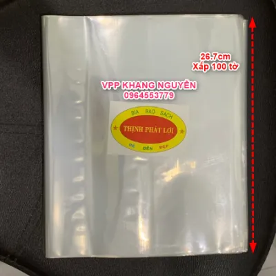 Bìa Bao Sách K26.7- Dùng Bao Sách Chân Trời Sáng Tạo Khổ 19x26.5cm