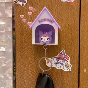 Sanrio Keychain Kawaii Kuromi Doll Cartoon Anime Hello Kitty Car Key Chain Cinnamoroll Backpack Pendant Keyring Gifts