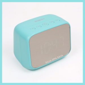 Speaker Bluetooth Jam Digital Alarm 3in1 Full Bass Portable Jam Meja LED Weker Robot RB170