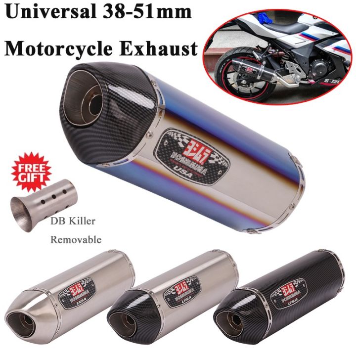 Universal Motorcycle Yoshimura Exhaust Pipe Silencer Modified Muffler Db Killer For Mt 09 Cb300r 8323