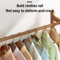 Bamboo clothes hanger coat rack with drawer multifunctional clothes hanger wooden clothes hanger. 