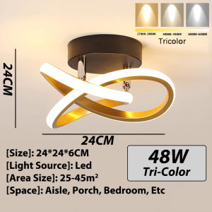 Pendant light Modern LED Tri Color Gold Hanging lamp for Living Dining Room Bedroom Bar Table Drop Lighting