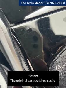 ฟิล์มป้องกันรอยขีดข่วน TPU สำหรับคอนโซลกลางประตูรถยนต์ Toyota BZ4X ปี 2022-2023 อุปกรณ์เสริมรถยนต์