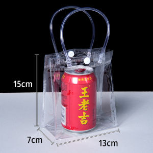 Transparent PVC Clear Bag With Handle for Wedding Birthday Chrismas Plastic Clear Tote Bag Goodie Gift Bag For Party
