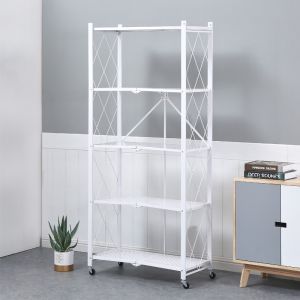 【Non-installation】Foldable Rack / Storage Rack/Steel Rack with Adjustable Shelf/Storage Cabinet