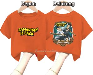 Kaos Anak Anak Cew Cow Kece Ramadhan Is Back Sarung Kuning Kaos Anak Laki Laki Anak Perempuan Kaos Distro Murah Bandung