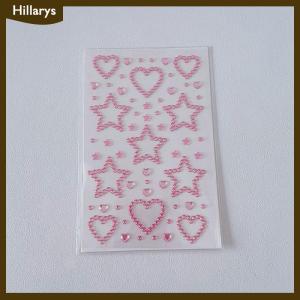 [Hillarys] 3D Star Heart Stickers Kids DIY Decoration Self Adhesive Jewelry Crafts Sparkly Rhinestone Stickers Girls Gifts