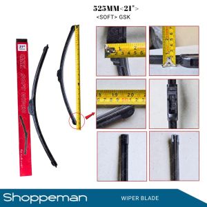 UNIVERSAL CAR TRUCK WIPER BLADE BANANA TYPE SOFT BLADE GSK 14" 16" 18" 19" 20" 21" 22" 24" 26"