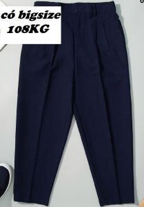 Quần Tây 2 ly Đồng phục học sinh Nam Nữ vải tuyết mưa tiêu chuẩn Có bigsize tới 108KG màu đen và xanh-đen cơ bản