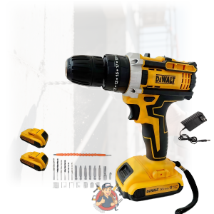 DeWalt Cordless Hammer Drill 48V/168V High Power with Dual Battery and Tool Kit