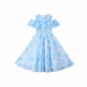 SIRENXI Lỏng lẻo Váy hoa chiffon cho bé gái Thanh thiếu niên Xếp nếp Váy công chúa cho trẻ em Ngọt ngào Kỳ nghỉ ở bãi biển Váy mùa hè cho trẻ em Kỳ nghỉ