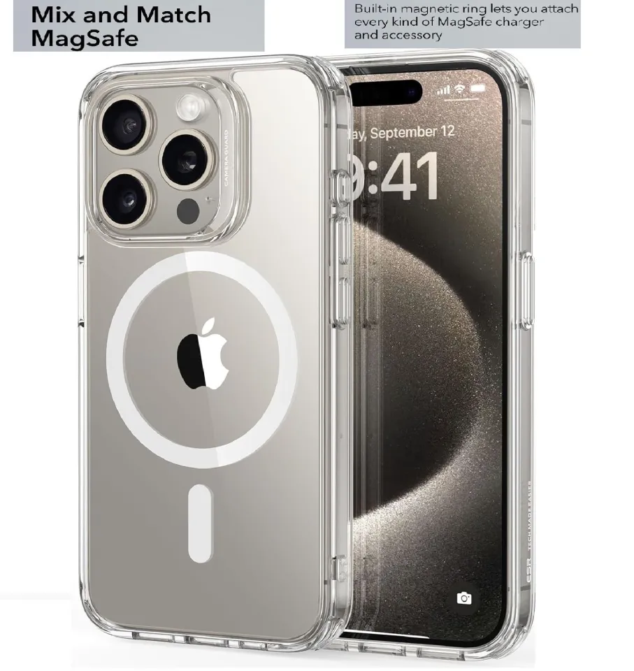 2024 CASE MAGSAFE CLEAR Transparent iPhone 15 15Pro 15+ 15Promax