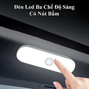 Đèn Led dán trần ô tô YIPAUTO Đèn cảm biến gắn trần xe hơi đèn ngủ cảm biến phát sáng 3 chế độ sáng sạc USB tiện lợi