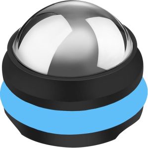 Cold Massage Roller Ball Stainless Steel Massage Ball for Cold & Heat Therapy Relief Roller for Muscles Deep Tissue Free Rolling Removable Gel Ball for Pain Relief