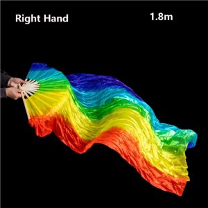 YUDESHUI Gradient Color Belly Dancing Fan Multicolors Kid Women Practice Dancer Tool  Sell 180cm Square Dancing Dance Accessories