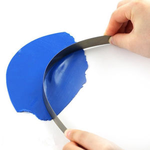 QUANSEN 2pcs 4"/8" Stainless Steel Cutters Blades Polymer Pottery Clay Cutting Tools Set