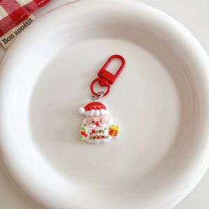 Cute cartoon Christmas keychain pendant bag hanging accessory Santa Claus gift Christmas small gift