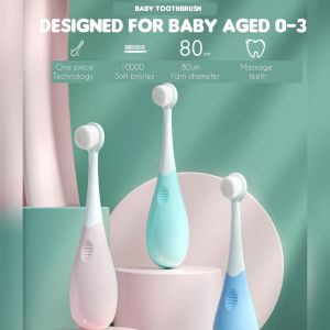 Baby Toothbrush Children Soft Toothbrush 0-3 Years Infant Antibacterial Toothbrush 0-3