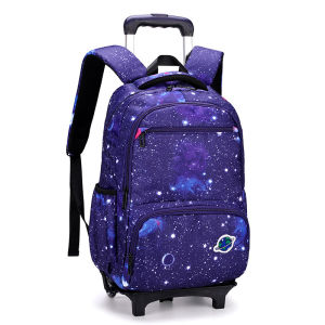 2022 New Multi-layer Breathable Backpack Climbing Stairs Large Capacity Campus Middle School Student Trolley Schoolbag