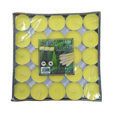 2 Hours / 4 Hours Tealight Candle Lilin 100PCS Works / Tea Light Candle Unscented Candle / Lilin Serai