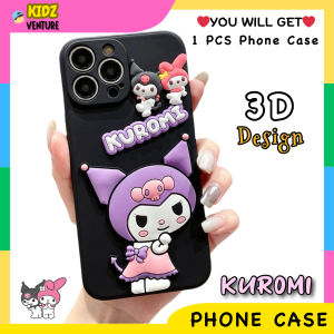 Samsung A02 A02s A03 A03s A04 A04s A05 A05s A06 A12 A13 A14 A15 4G 5G A32 A33 5G A34 5G A35 A36 A52 A53 A54 A55 A56 A71 3D Kuromi Cute Purple Black Soft Phone Case 酷洛米手机壳
