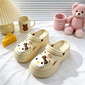 [Free Shipping] WomenS Thick-Soled Clogs 2026 New Model Eva Slippers For Summer Outdoor Wear Non-Slip Height-Increasing Beach Sandals For Petite Individuals